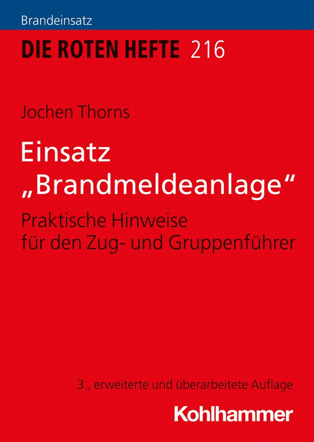 Okładka książki dla Einsatz "Brandmeldeanlage"