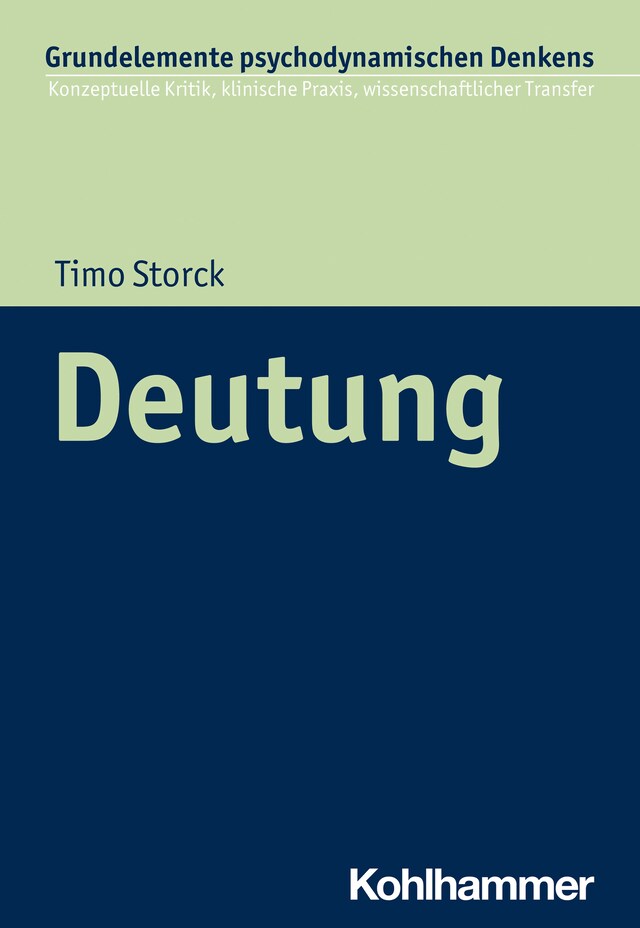 Portada de libro para Deutung