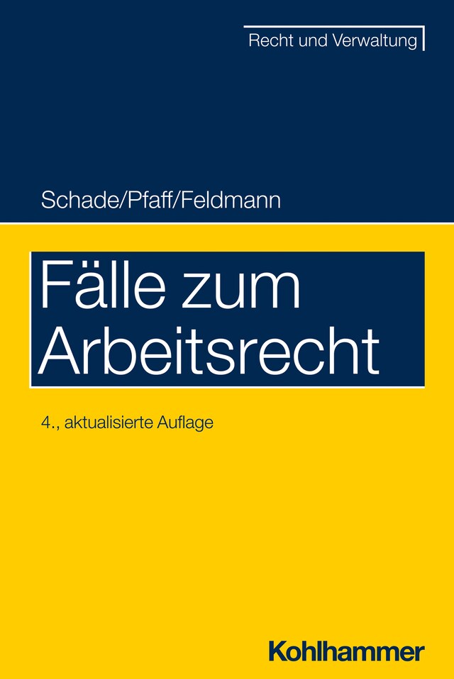 Buchcover für Fälle zum Arbeitsrecht