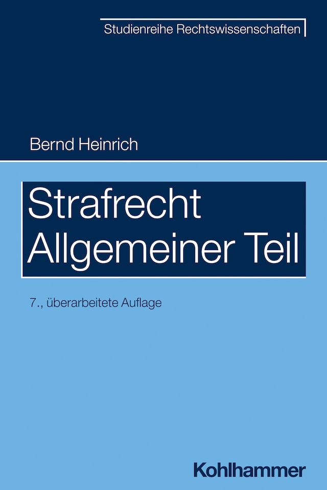 Buchcover für Strafrecht - Allgemeiner Teil