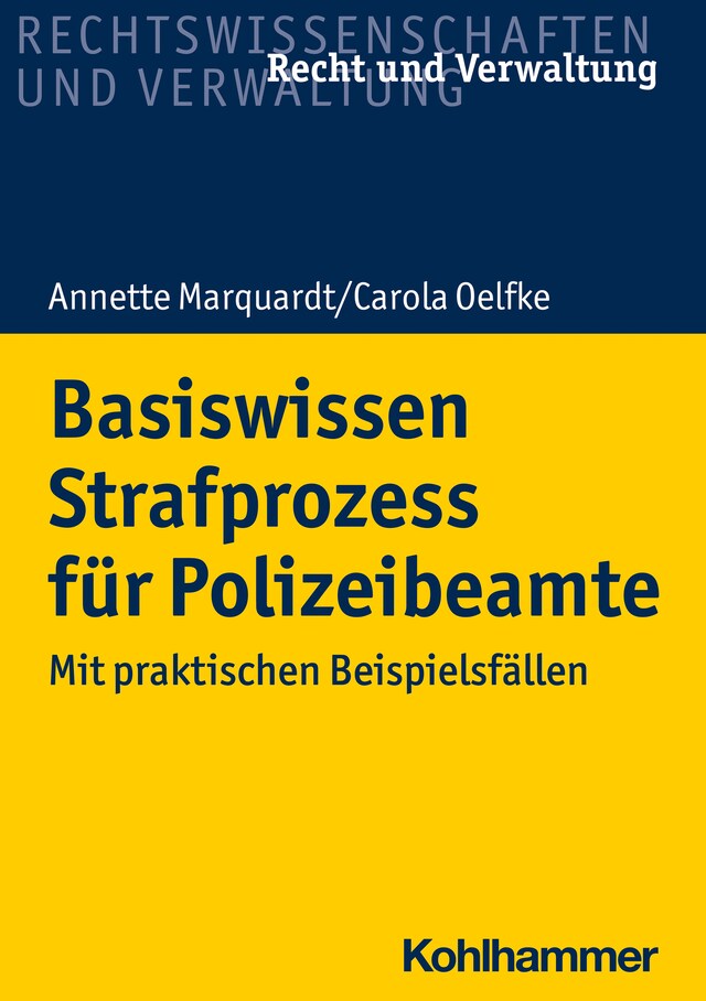 Okładka książki dla Basiswissen Strafprozess für Polizeibeamte