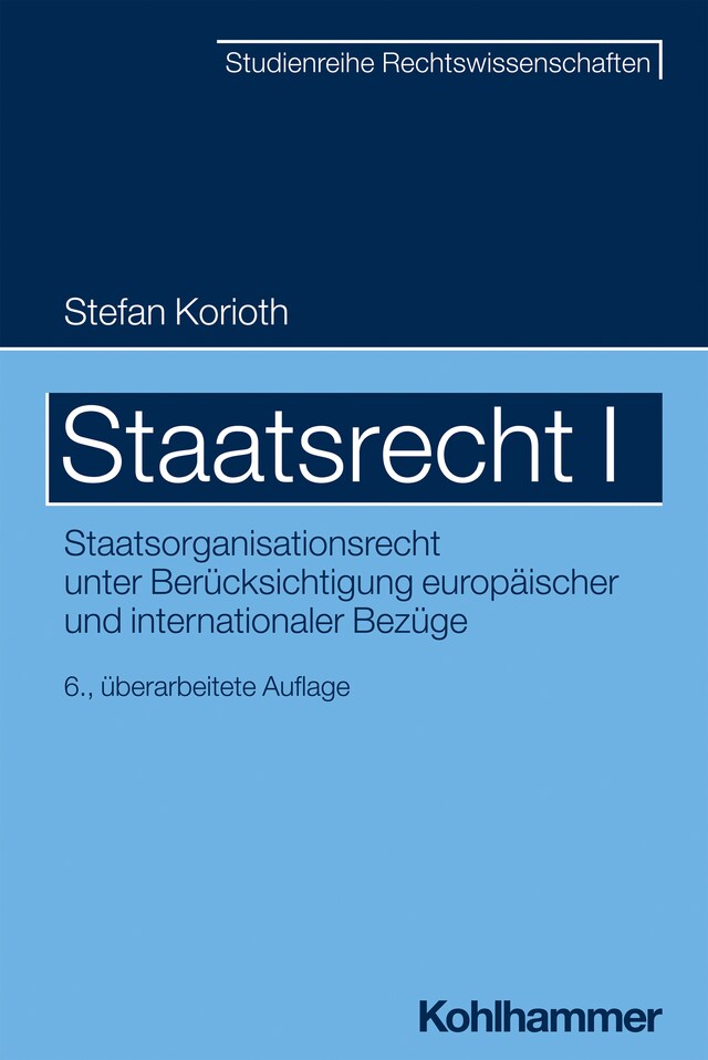 Book cover for Staatsrecht I