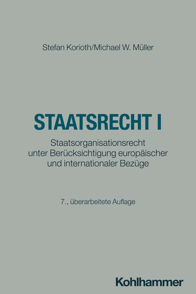 Book cover for Staatsrecht I