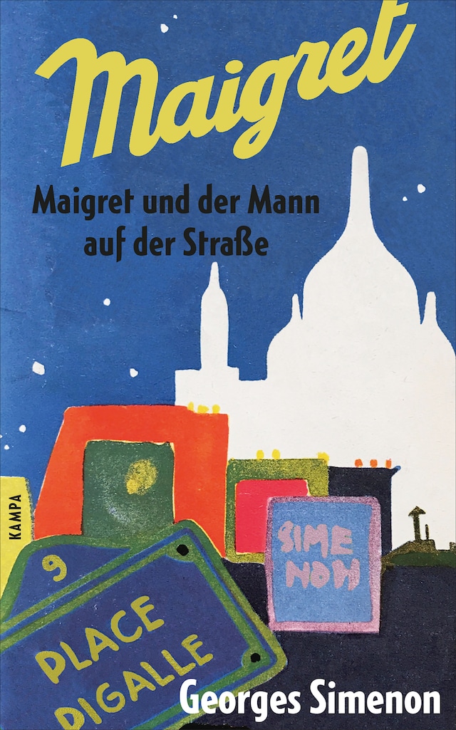 Portada de libro para Maigret und der Mann auf der Straße