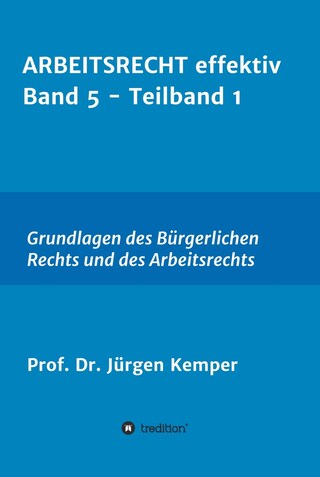 ARBEITSRECHT effektiv Band 5 - Teilband 1 bookCoverFor
