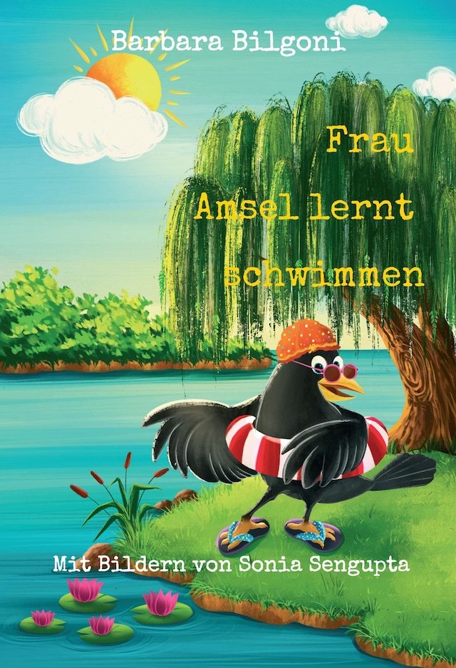 Couverture de livre pour Frau Amsel lernt schwimmen
