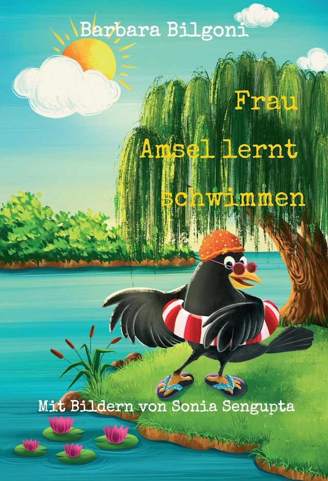 Buchcover für Frau Amsel lernt schwimmen