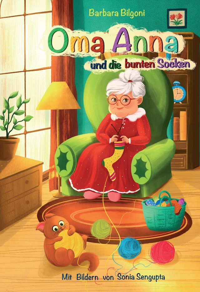 Okładka książki dla Oma Anna und die bunten Socken