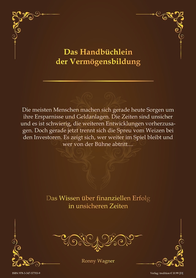 Buchcover für Das Handbüchlein der Vermögensbildung