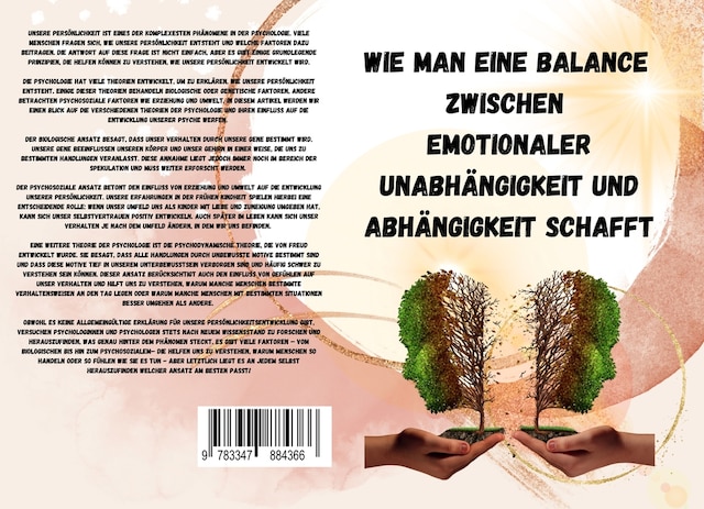 Buchcover für Wie man eine Balance  zwischen  emotionaler Unabhängigkeit und Abhängigkeit schafft: