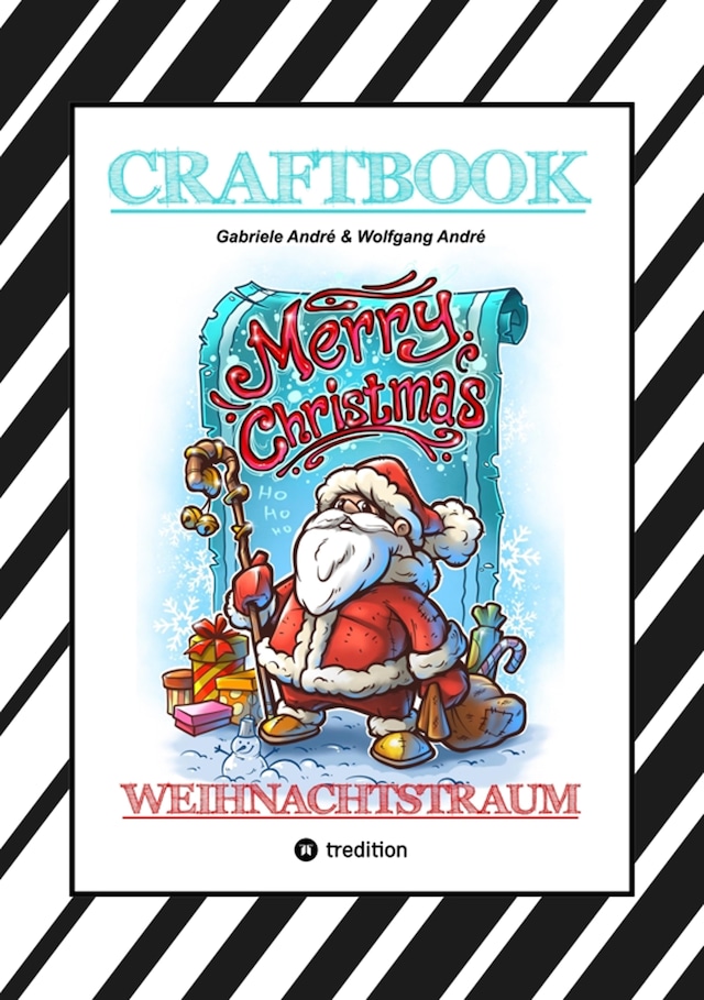 Boekomslag van CRAFTBOOK - 100 LUSTIGE WEIHNACHTSMOTIVE - RÄTSEL - WEIHNACHTSREZEPT - FAMILIENSPIEL - SCHÖNE BESCHERUNG - SPASS