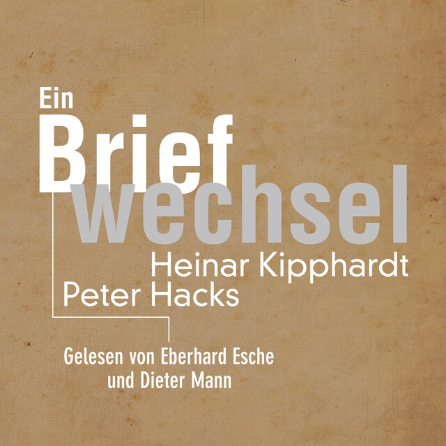 Book cover for Ein Briefwechsel