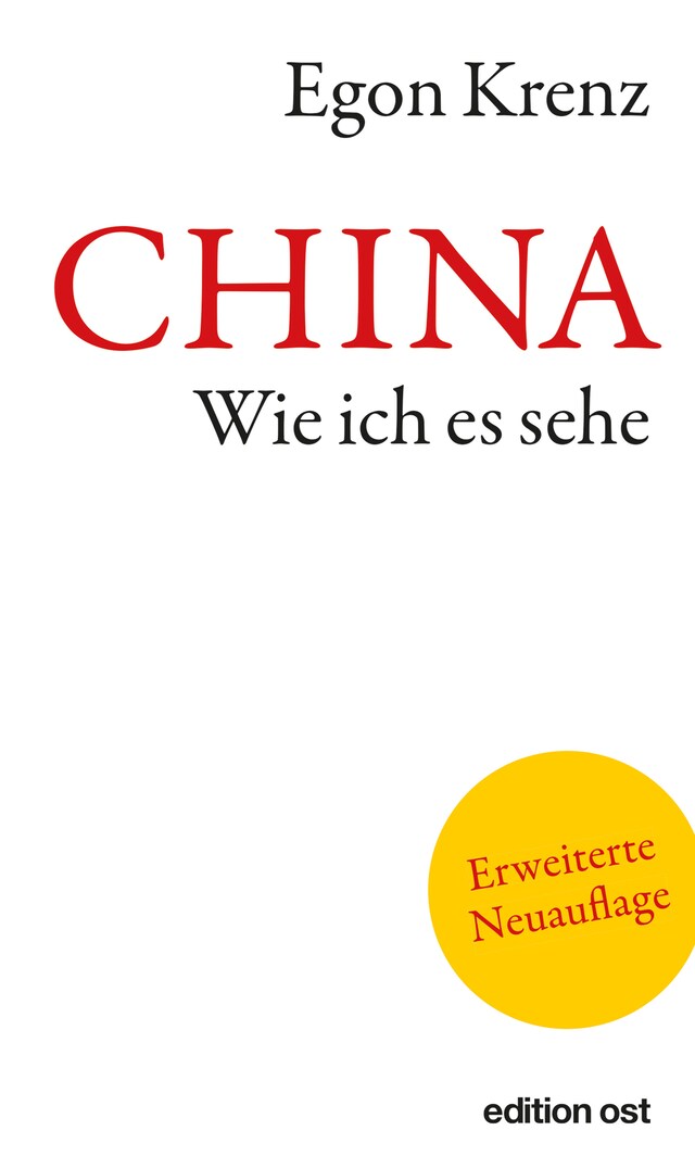 Boekomslag van CHINA. Wie ich es sehe