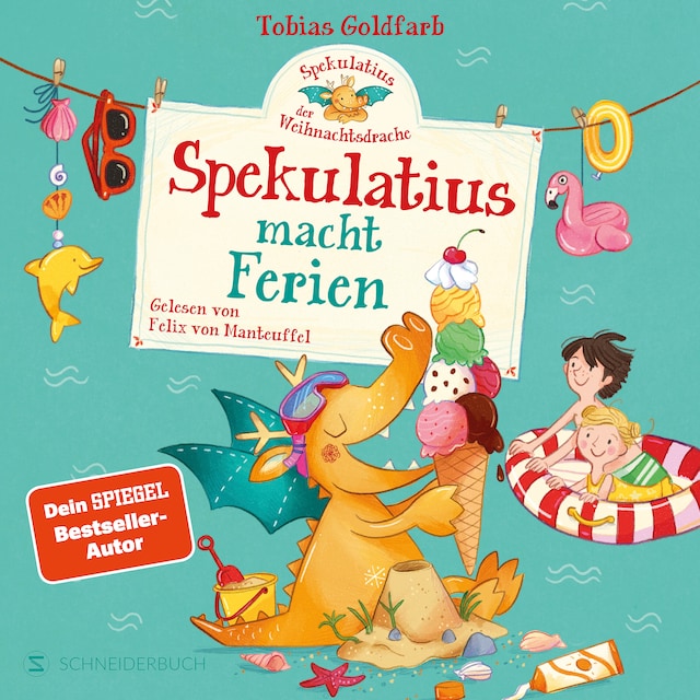 Buchcover für Spekulatius, der Weihnachtsdrache. Spekulatius macht Ferien