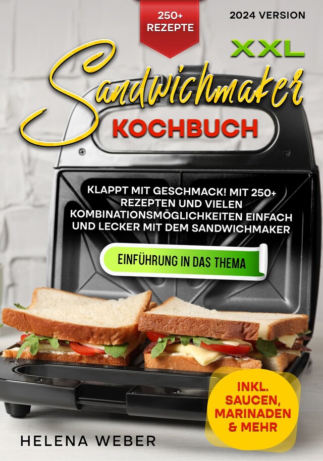 Buchcover für XXL Sandwichmaker Kochbuch