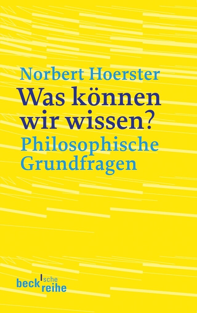 Kirjankansi teokselle Was können wir wissen?