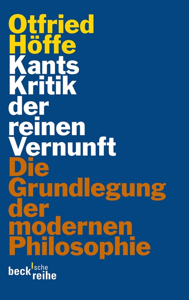 Buchcover für Kants Kritik der reinen Vernunft