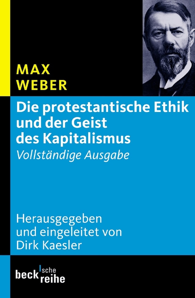 Boekomslag van Die protestantische Ethik und der Geist des Kapitalismus