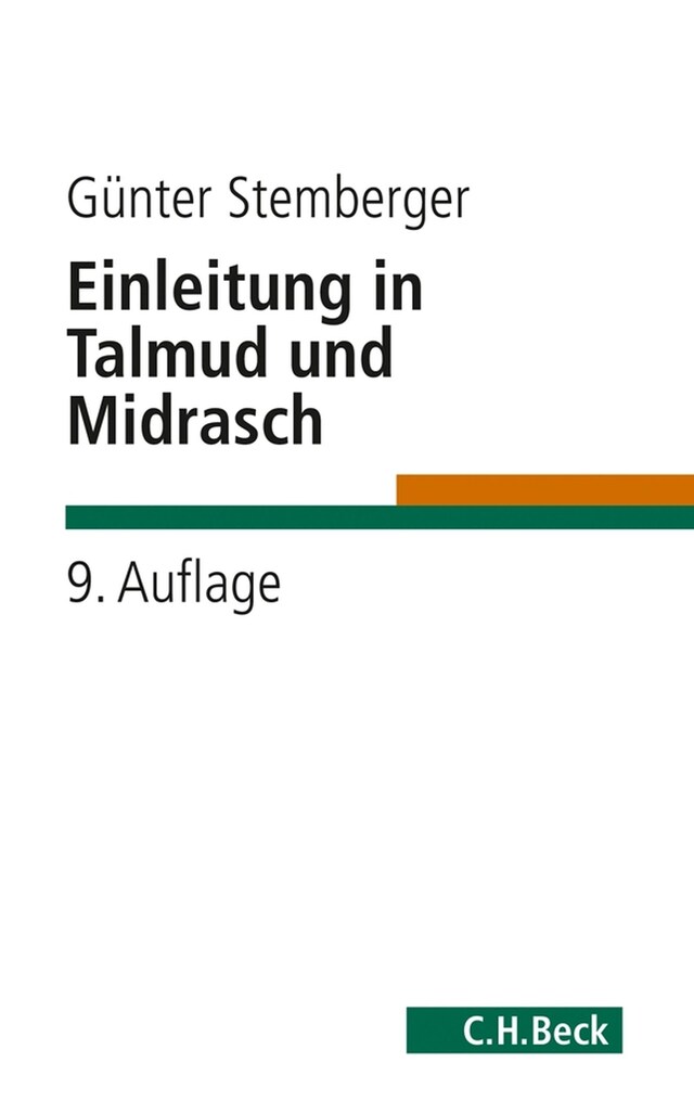 Buchcover für Einleitung in Talmud und Midrasch