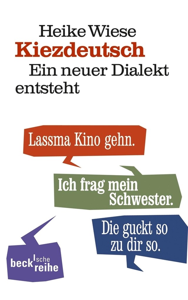 Buchcover für Kiezdeutsch