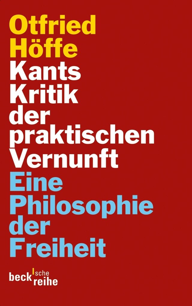 Buchcover für Kants Kritik der praktischen Vernunft