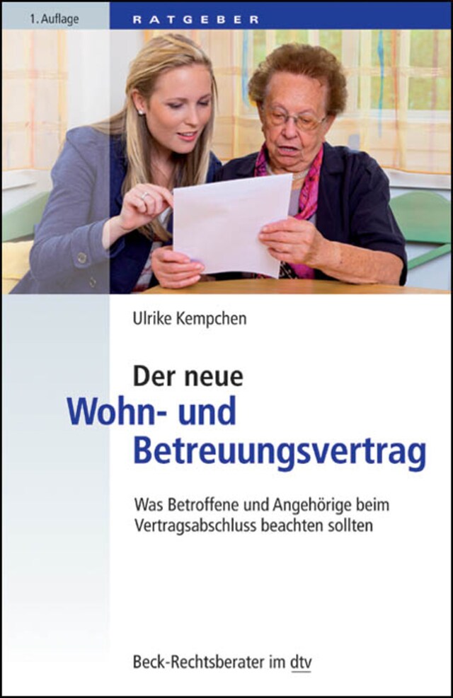 Buchcover für Der neue Wohn- und Betreuungsvertrag