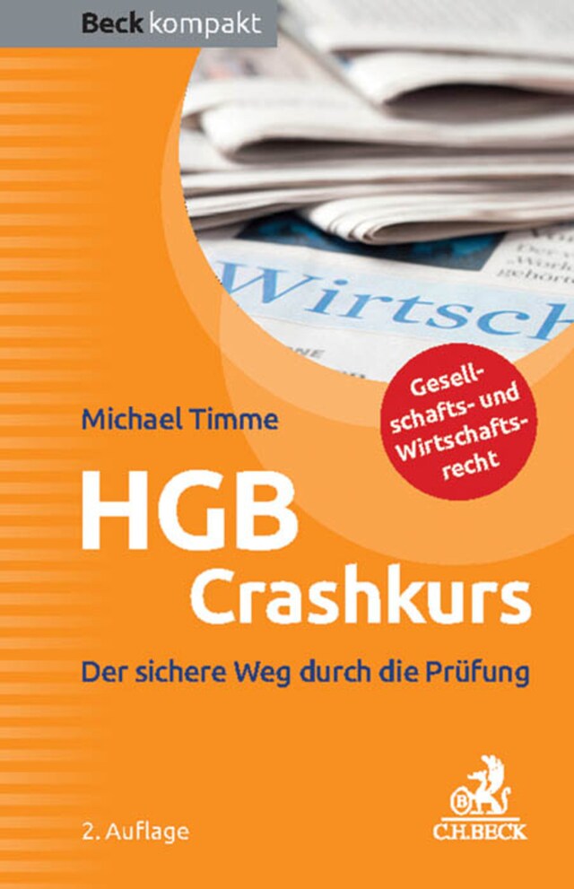 Couverture de livre pour HGB Crashkurs