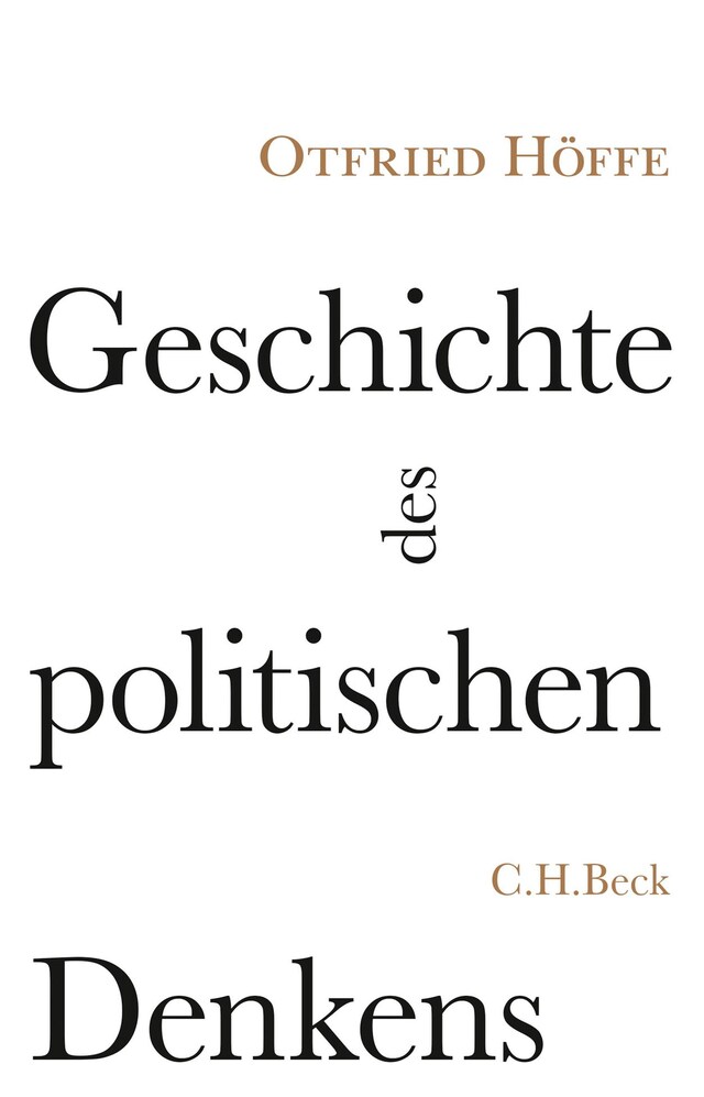 Kirjankansi teokselle Geschichte des politischen Denkens