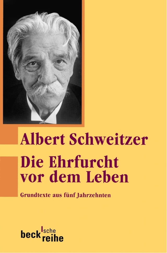 Book cover for Die Ehrfurcht vor dem Leben