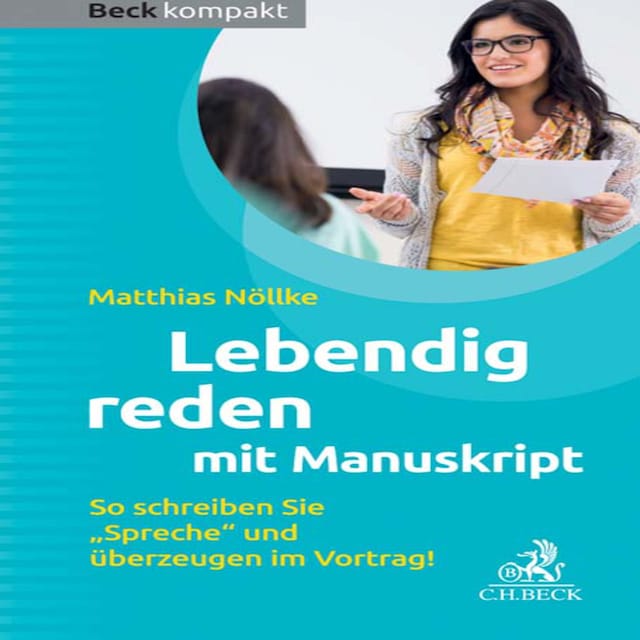 Buchcover für Lebendig reden mit Manuskript