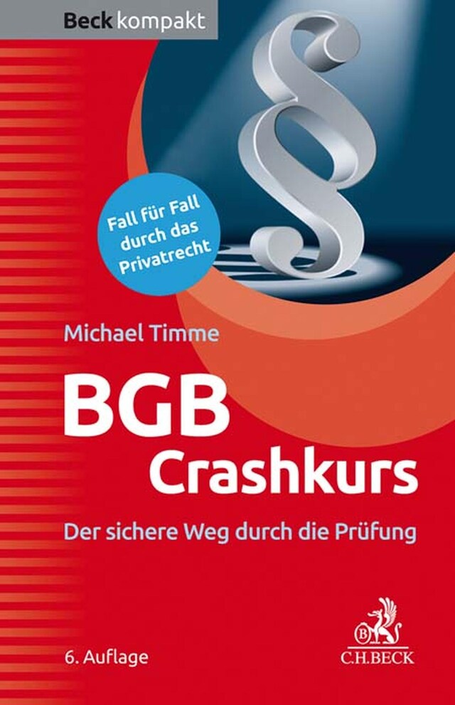 Couverture de livre pour BGB Crashkurs