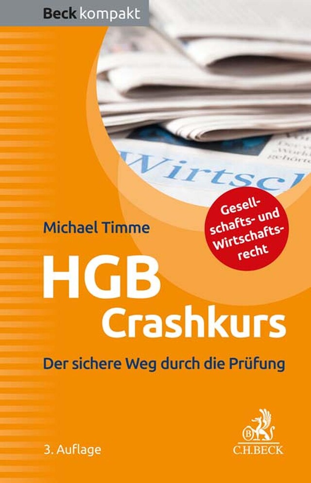 Kirjankansi teokselle HGB Crashkurs