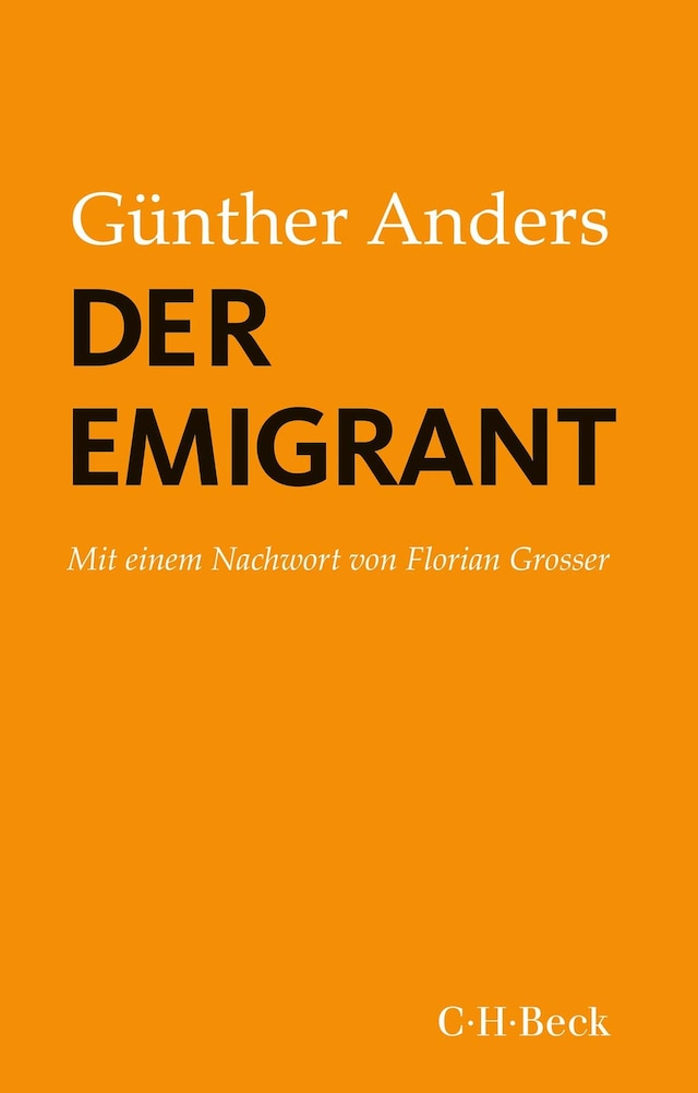 Book cover for Der Emigrant