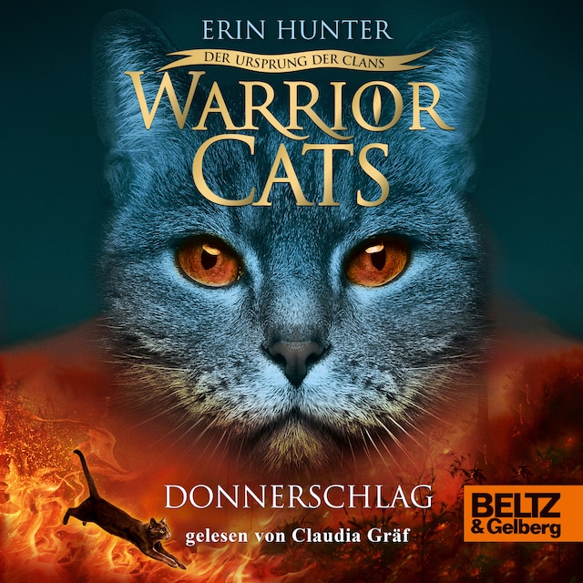 Book cover for Warrior Cats - Der Ursprung der Clans. Donnerschlag