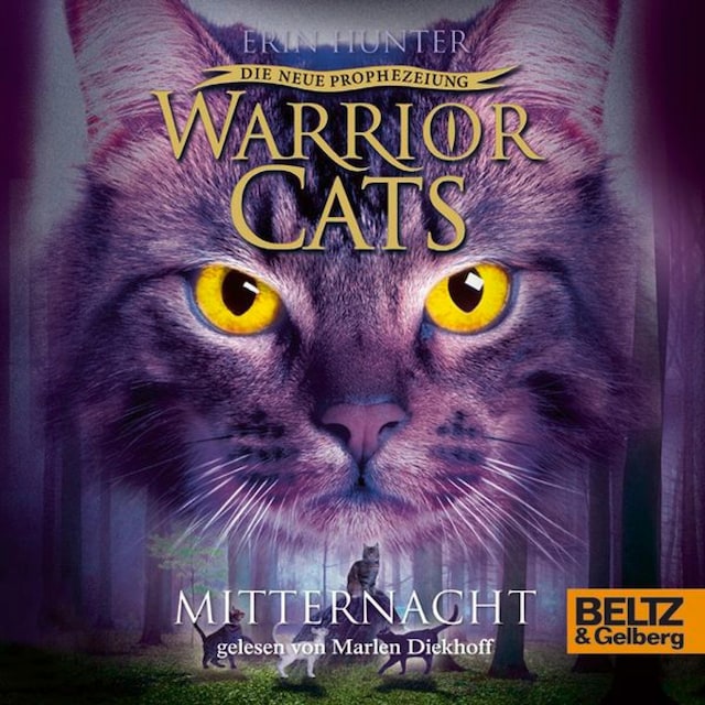 Boekomslag van Warrior Cats - Die neue Prophezeiung. Mitternacht