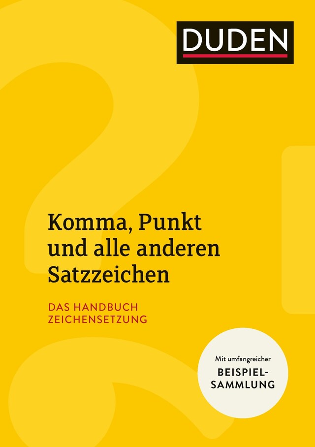 Buchcover für Komma, Punkt und alle anderen Satzzeichen