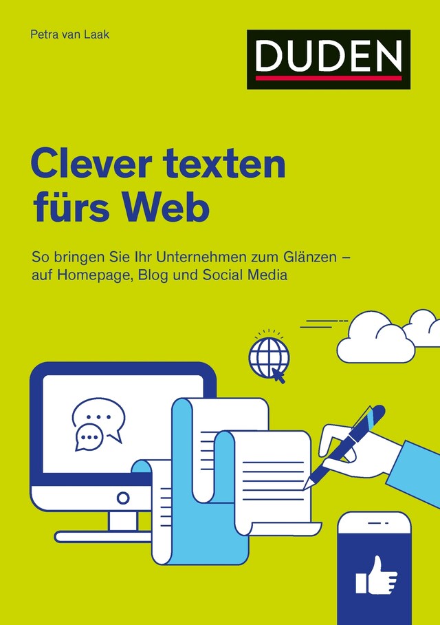 Buchcover für Duden Ratgeber – Clever texten fürs Web