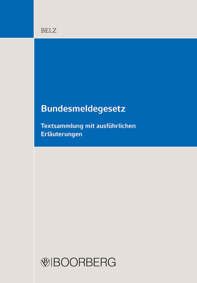 Book cover for Bundesmeldegesetz