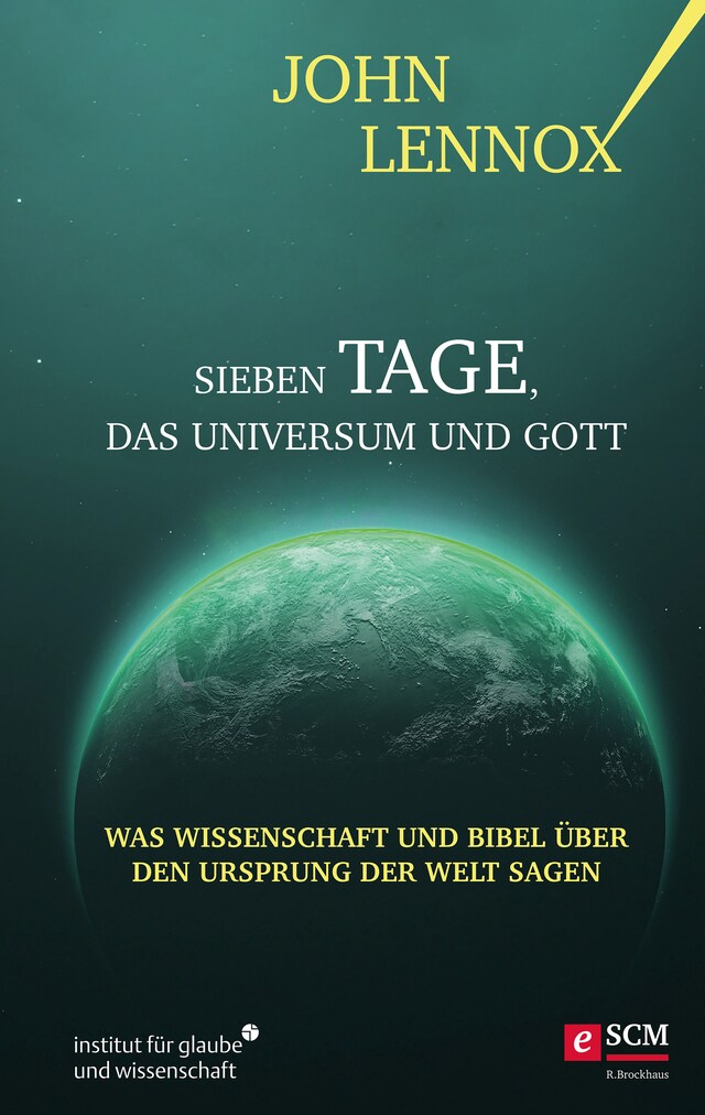 Kirjankansi teokselle Sieben Tage, das Universum und Gott