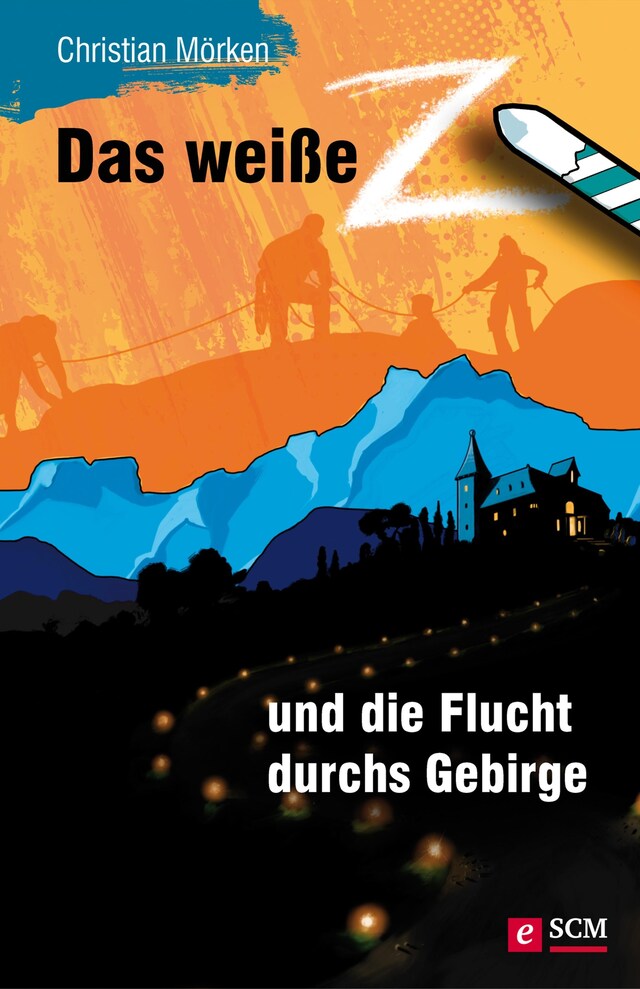 Book cover for Das weiße Z und die Flucht durchs Gebirge