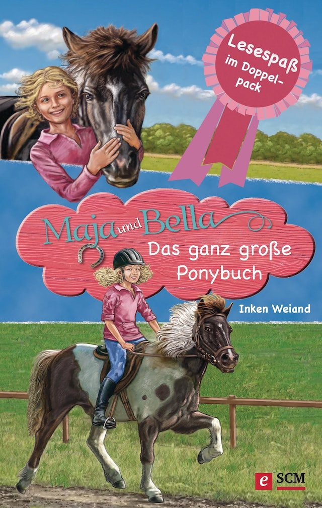 Couverture de livre pour Maja und Bella - Das ganz große Ponybuch