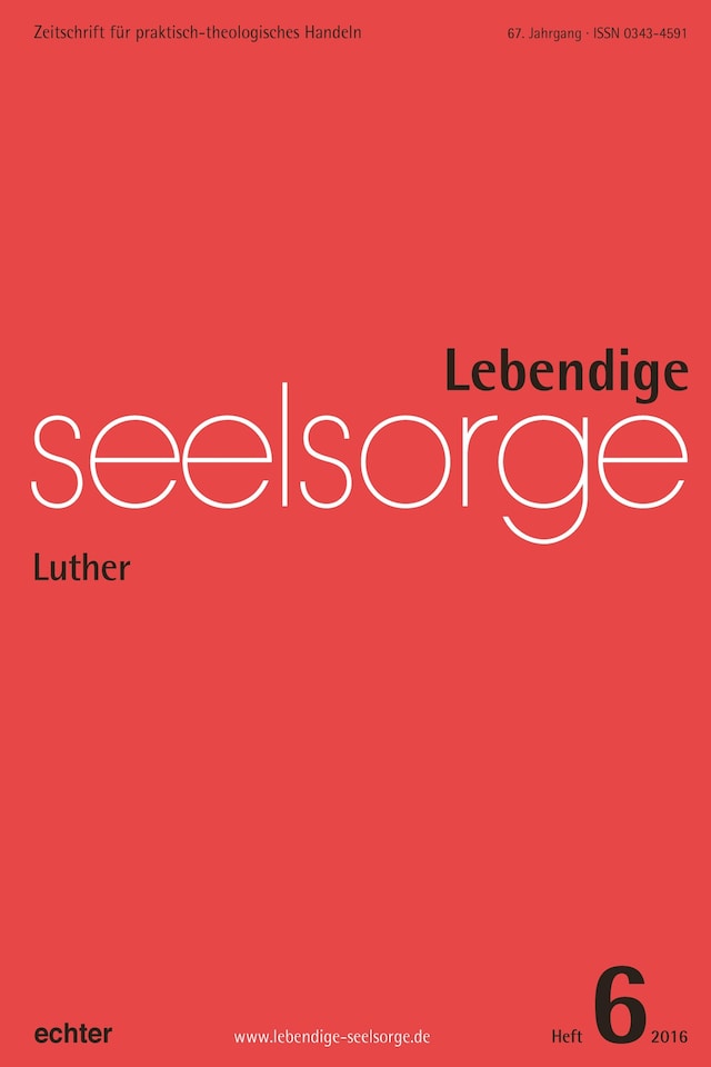 Book cover for Lebendige Seelsorge 6/2016