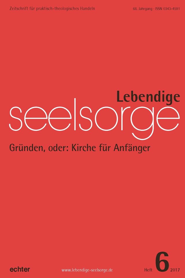 Book cover for Lebendige Seelsorge 6/2017