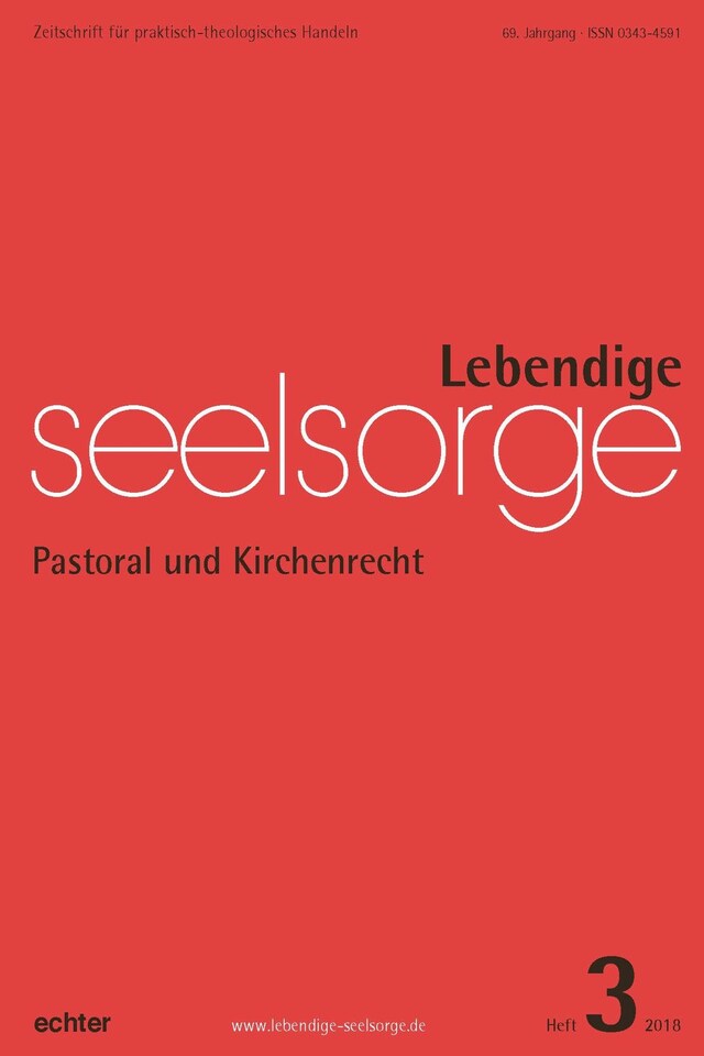 Book cover for Lebendige Seelsorge 3/2018