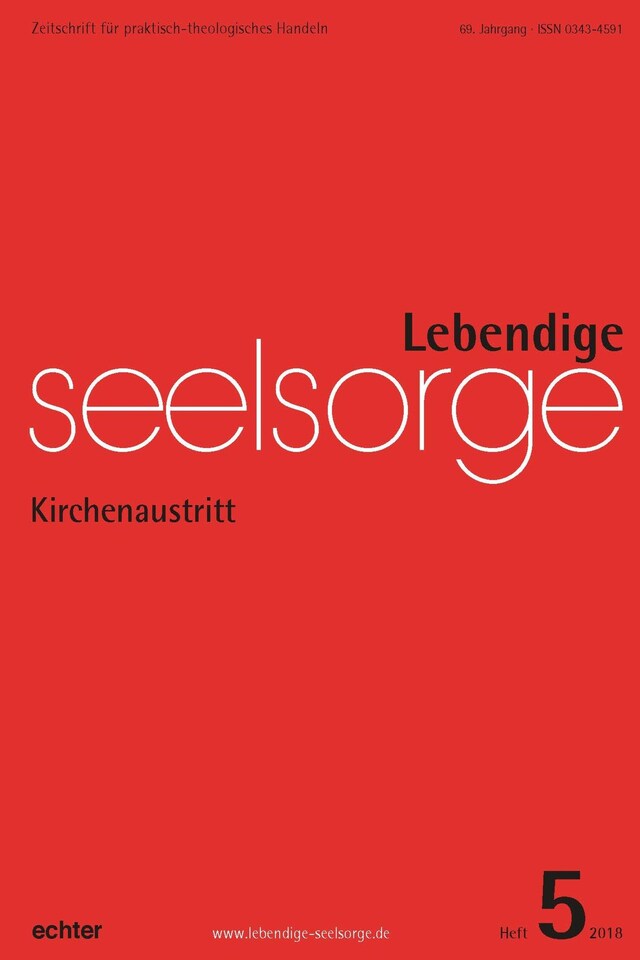 Copertina del libro per Lebendige Seelsorge 5/2018