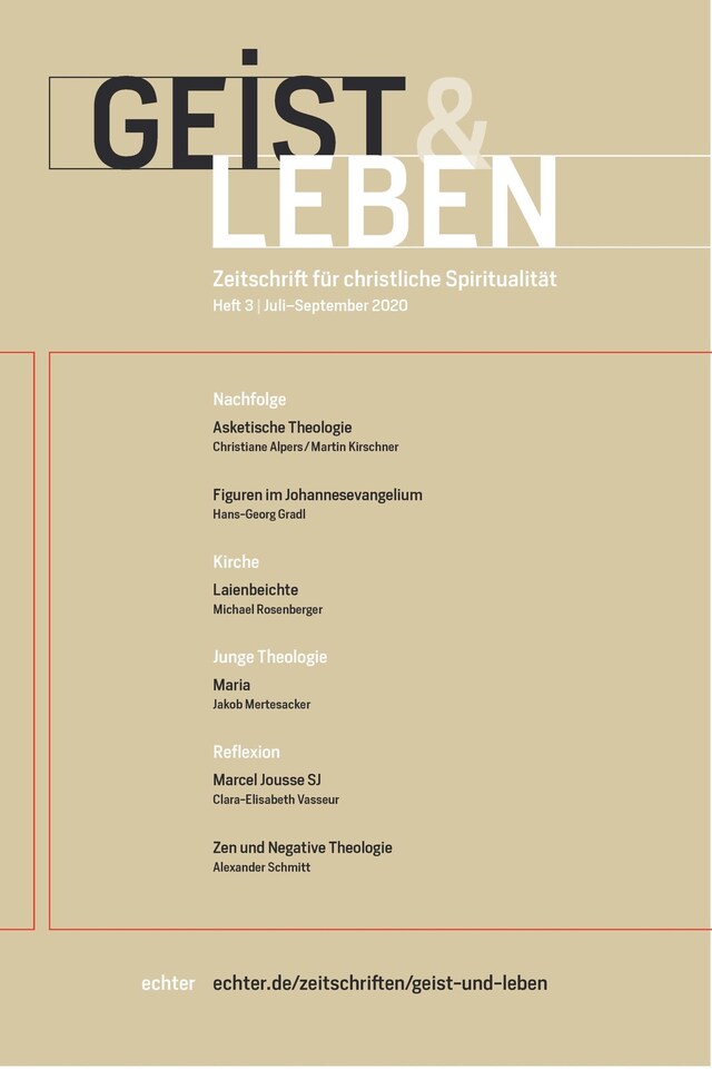 Buchcover für Geist & Leben 3/2020