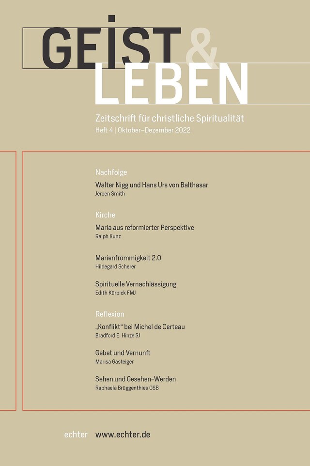 Book cover for Geist & Leben 4/2022