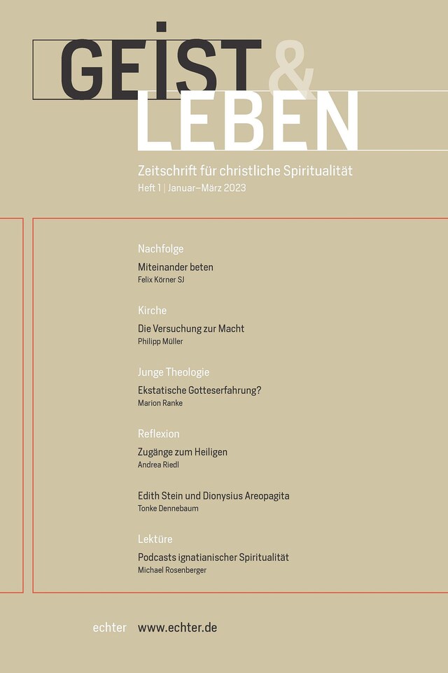 Book cover for Geist & Leben 1/2023