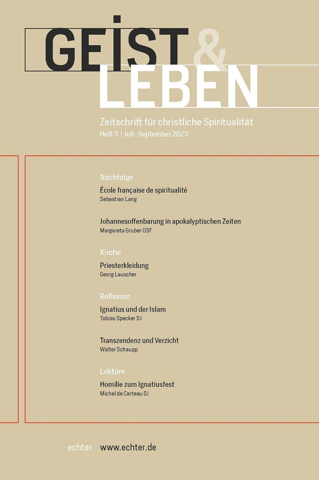 Buchcover für Geist & Leben 3/2023