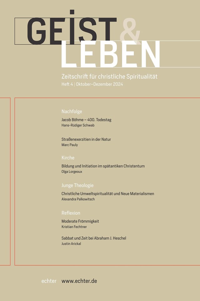 Book cover for Geist & Leben 4/2024